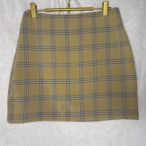 Plaid Yellow Skirt